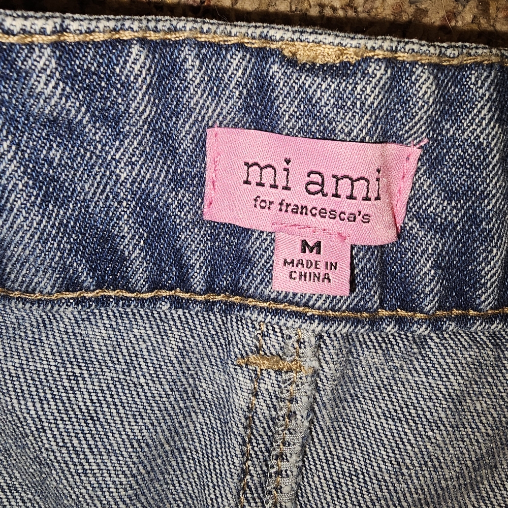 Denim Button-Front Skirt - Picture 3 of 5